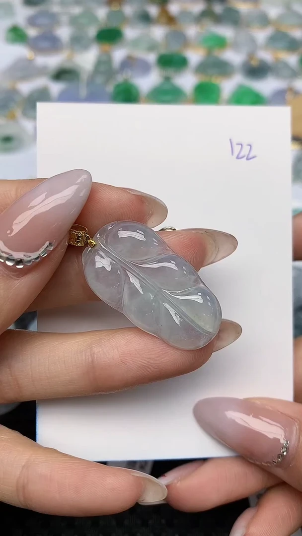 【闪购商品】翡翠颈饰18K金镶嵌天然翡翠A货