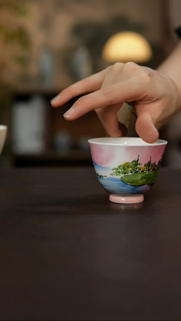 杯景德镇陶瓷杯碗柴烧多人