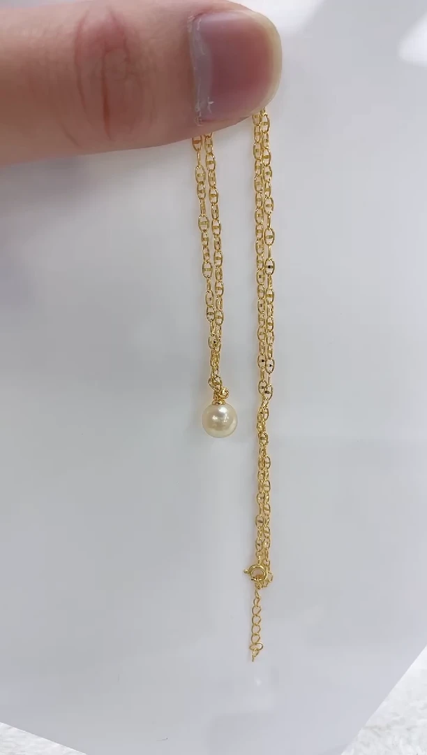【闪购商品】海水珍珠颈饰银S925镶嵌海水珍珠项链