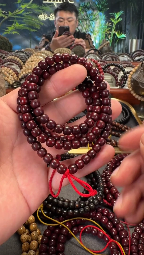 手串星月菩提6*7原生态本草供星月菩提长串