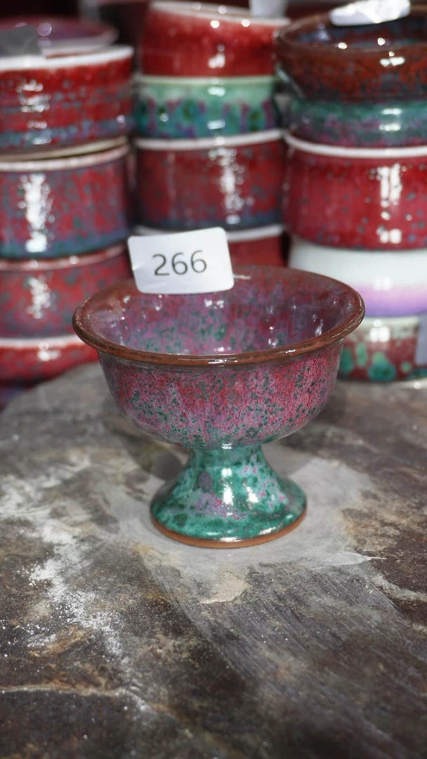 摆件陶精品窑变钧瓷茶器