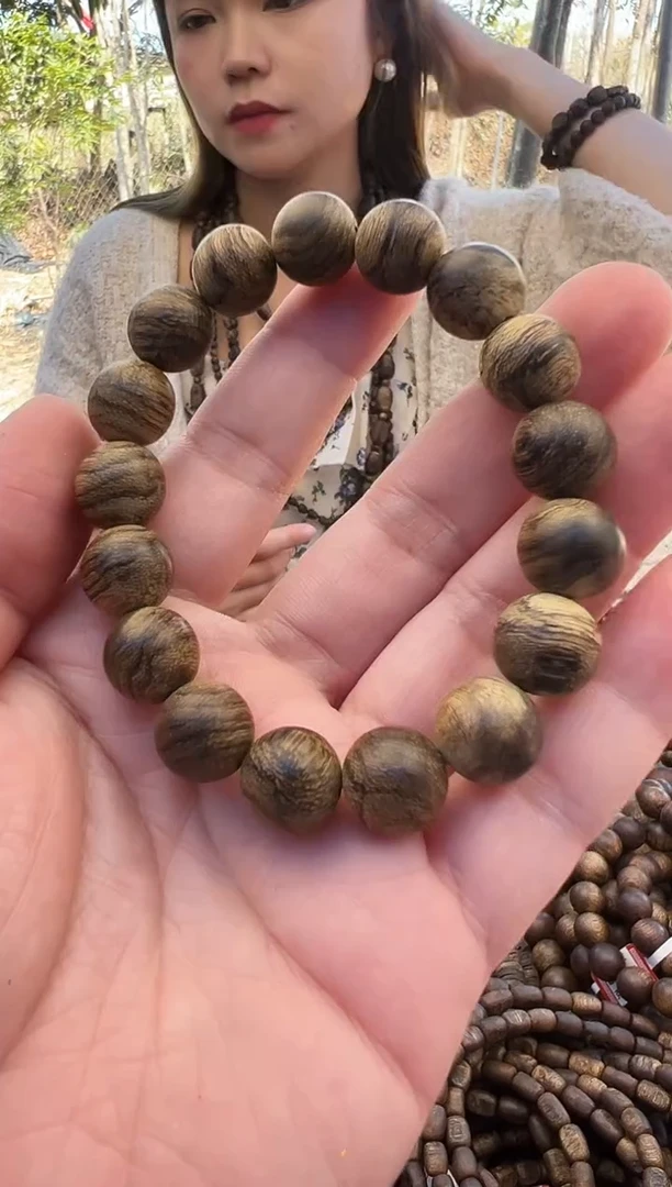 【闪购商品】沉香手串达拉干单圈圆珠卡12-13克发一条收藏级