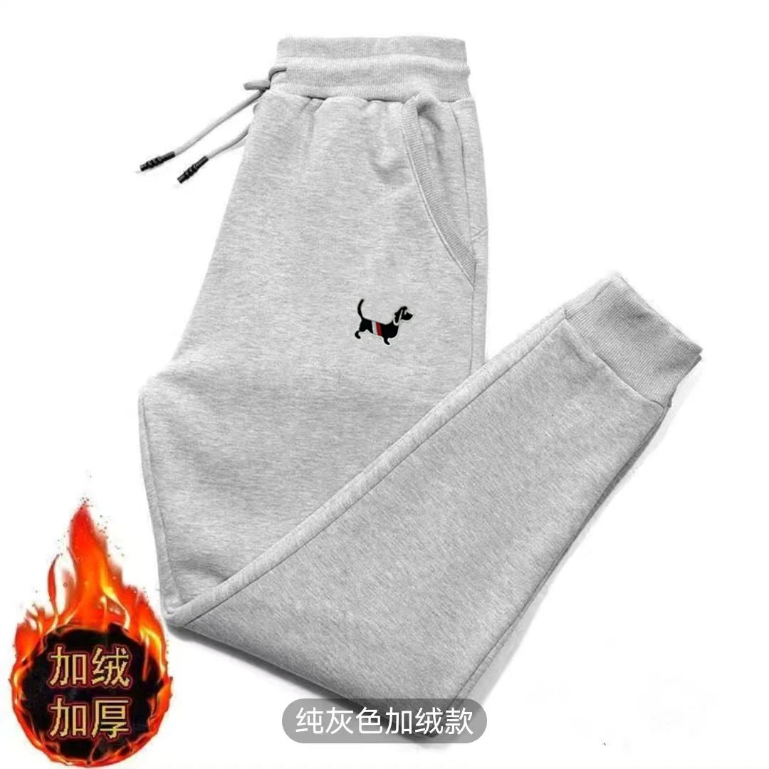 【加绒加厚】外贸单华棉加绒卫裤长裤束脚百搭时尚休闲裤JR11