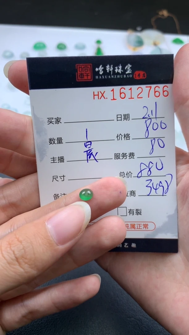 【闪购商品】翡翠挂件未镶嵌哈轩 裸石1