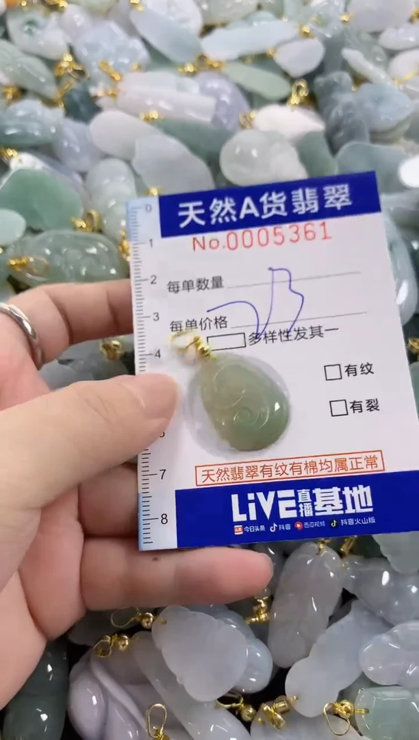 颈饰未镶嵌翡翠天然A货翡翠