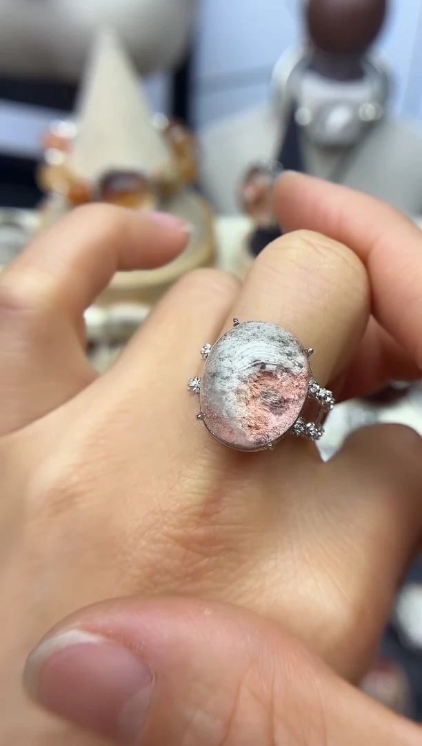 银S925镶嵌珠宝半成品水晶定制定制