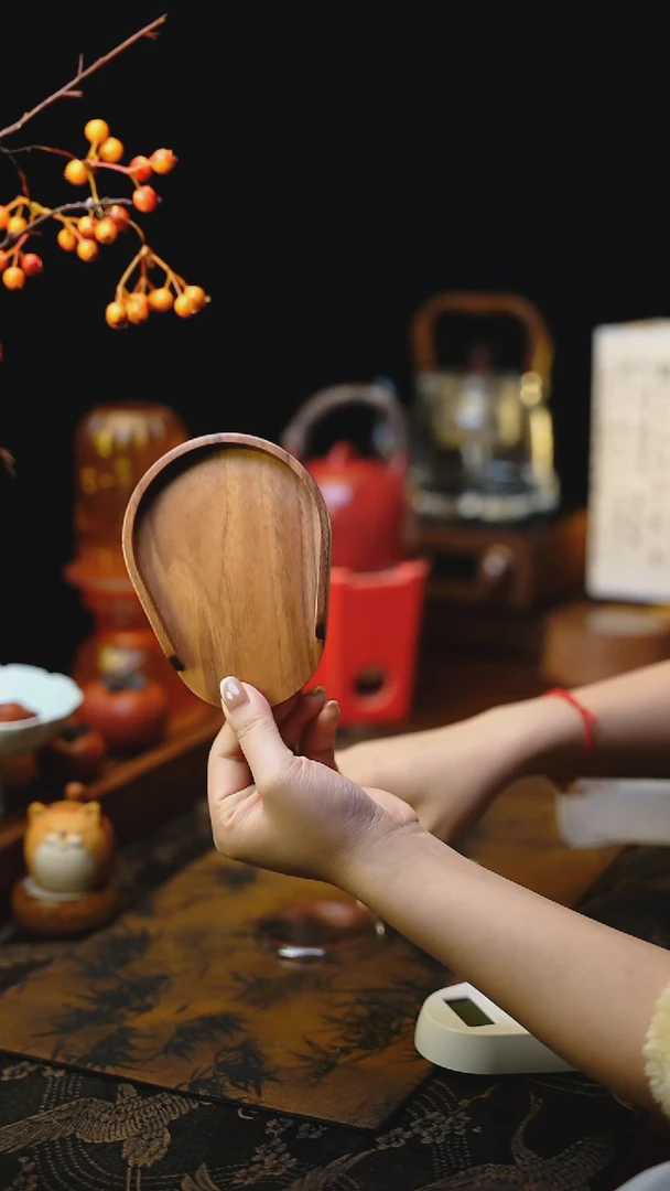【闪购商品】下播福利 黄色实木茶则