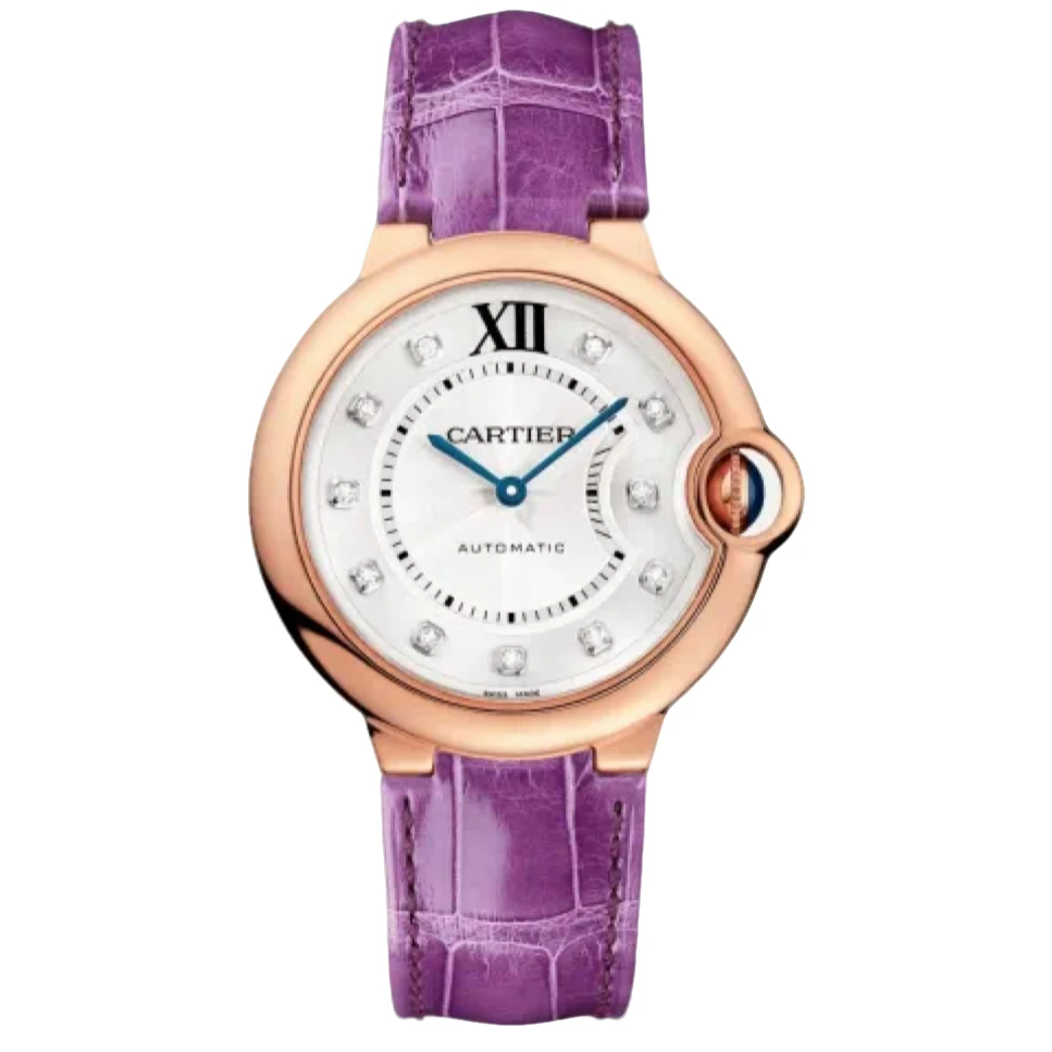 99新 Cartier/卡地亚 蓝气球系列WE902028机械36盘