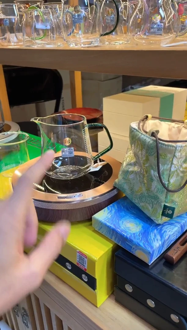 承轩墨绿色+茶事包牡丹