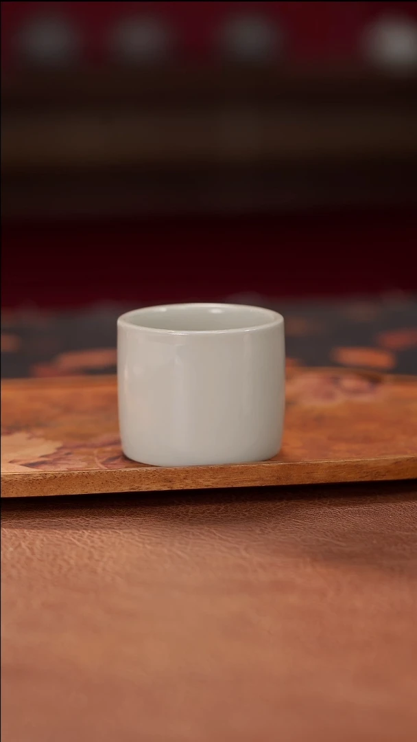柴烧扳指杯-光素