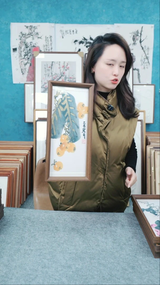 【闪购商品】国画17*37本土老师木质摆台