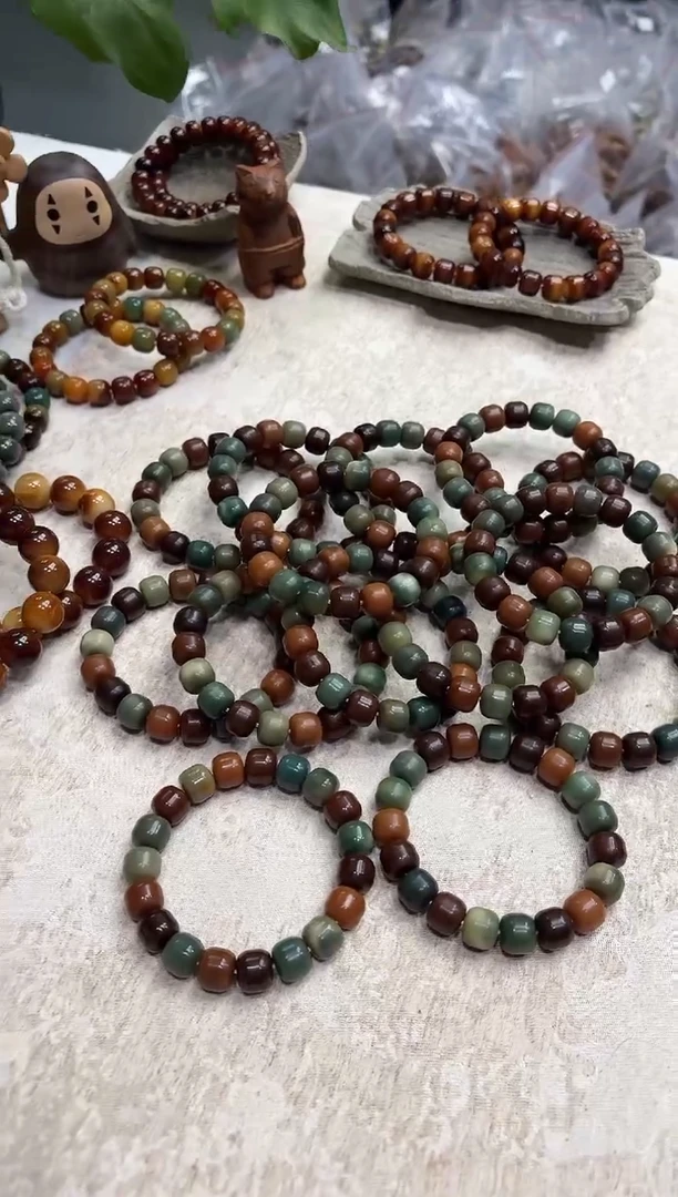 菩提根/象牙果手串13干磨汉堡（314）