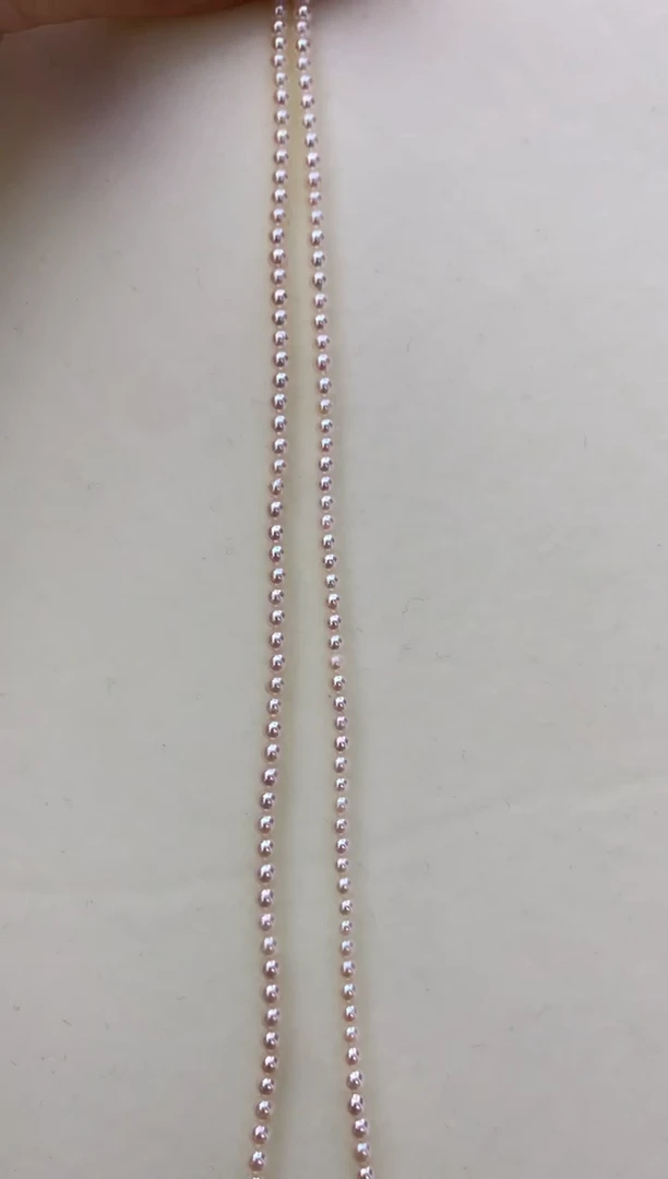 未镶嵌DA海水珍珠 羽皇金串链2-3MM  XT172