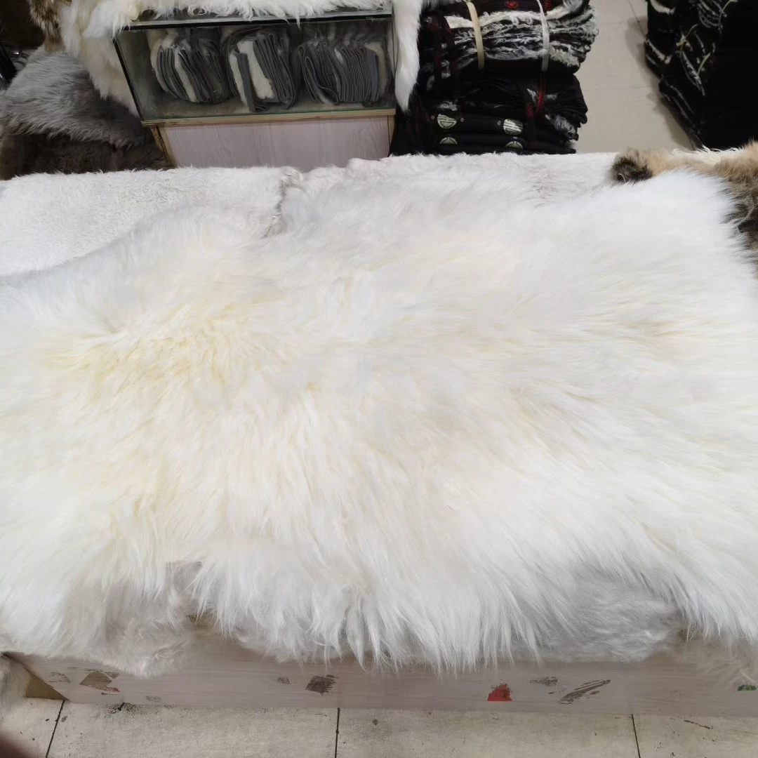 西藏长毛绒羊毛皮沙发垫卧室床边适用105*85cm