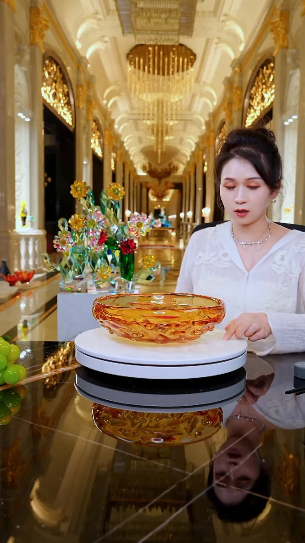 琉璃AJ02016艺术琉璃果盘