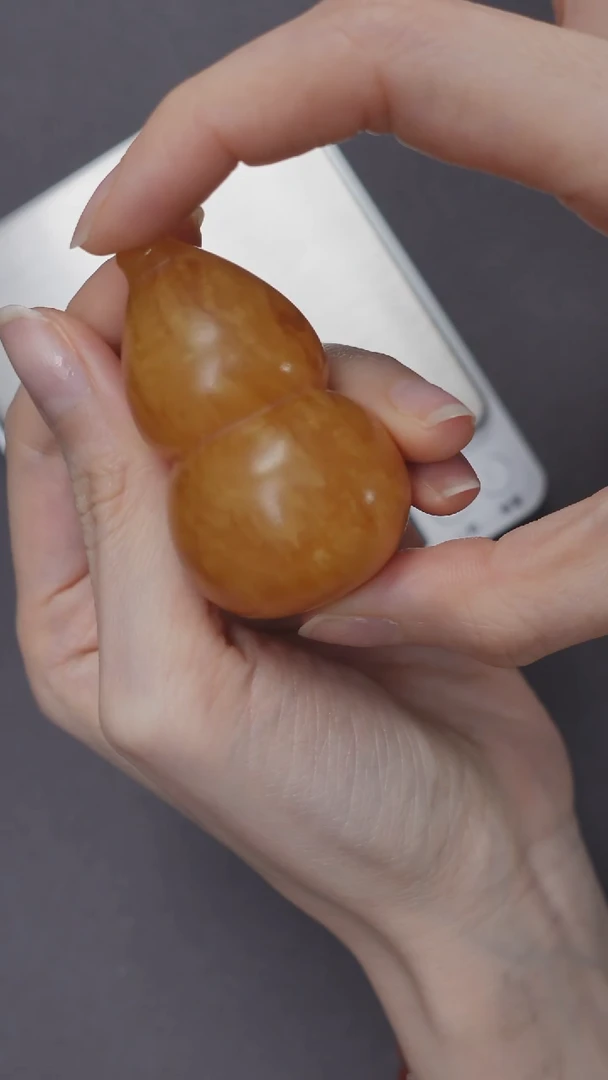 【闪购商品】琥珀颈饰未镶嵌橘皮葫芦吊坠