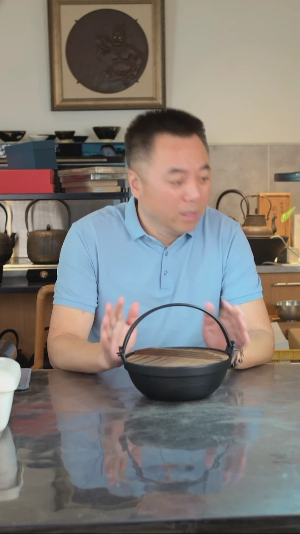 铸铁双提梁小炖锅