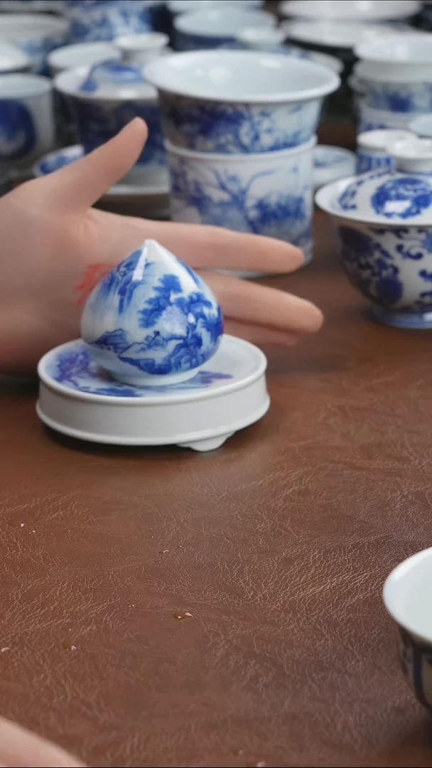 景德镇高端茶器金*墨奈手绘高端茶器