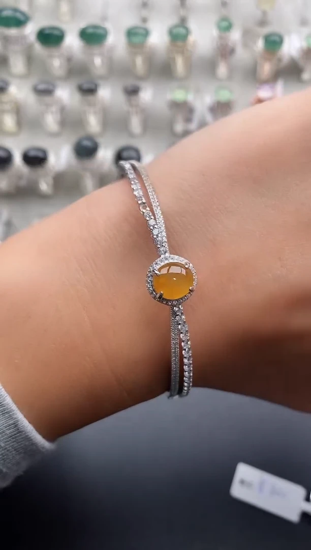 银S925镶嵌戒指翡翠3333333+9