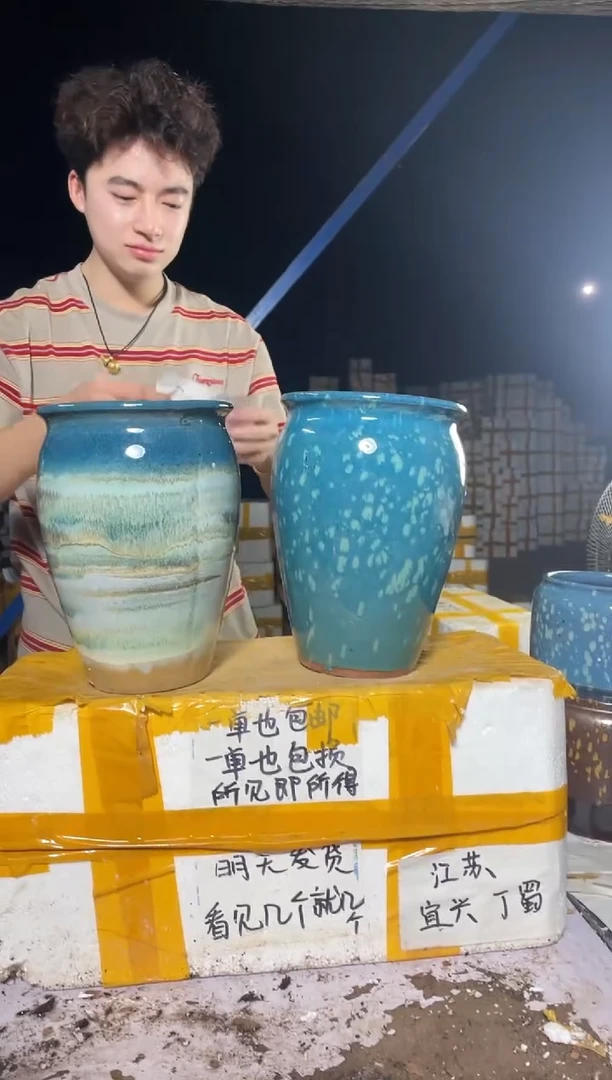 紫砂花盆紫砂花盆宜兴紫砂粗陶花盆17*24