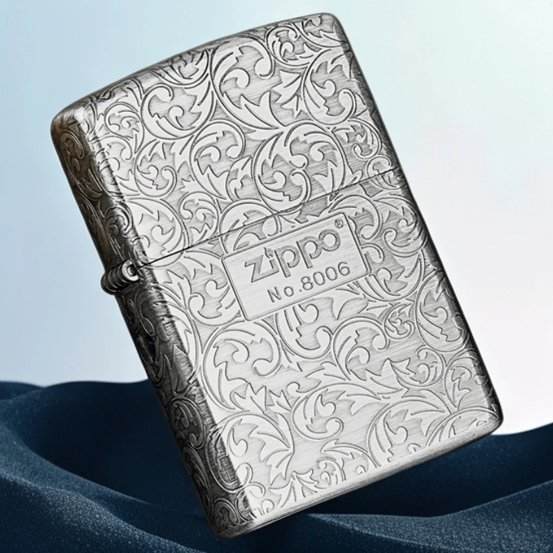 Zippo打火机古银常规唐草中标 个性经典情人节送男友高档礼物DYJ1