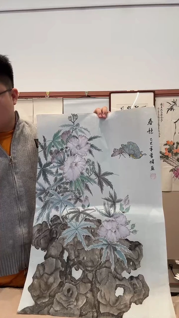 国画j曾老师国画作品一件