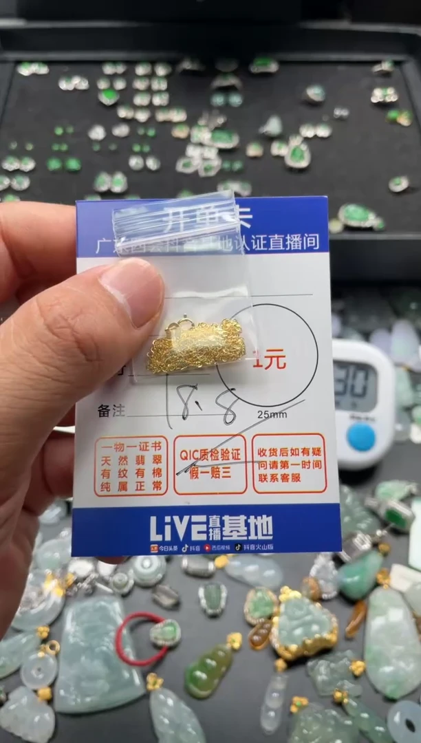 颈饰未镶嵌翡翠链子