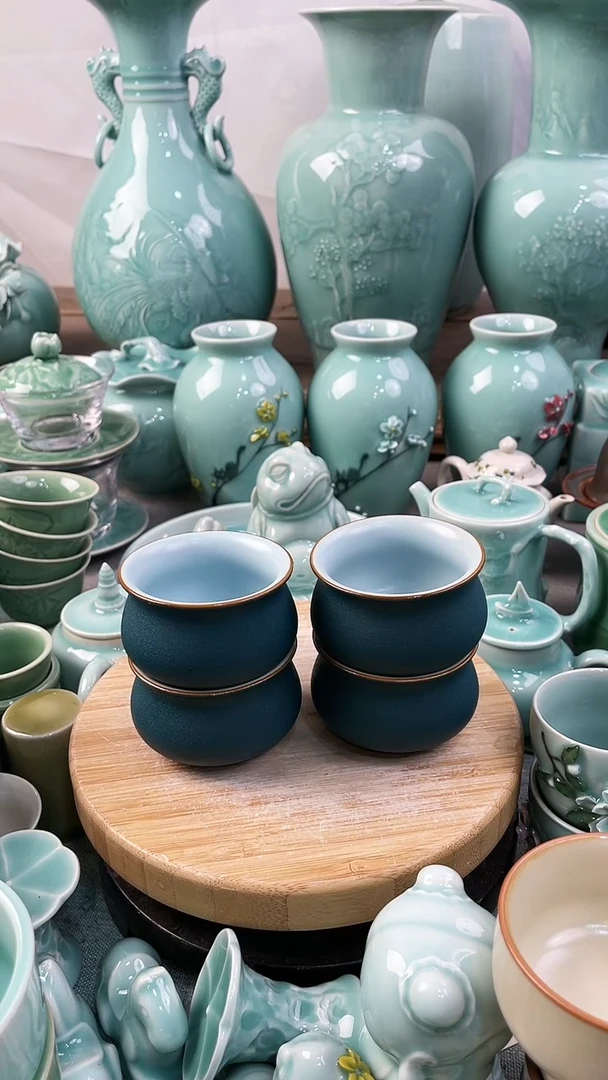 【闪购商品】4个 特价福利 微瑕 慧仙青瓷