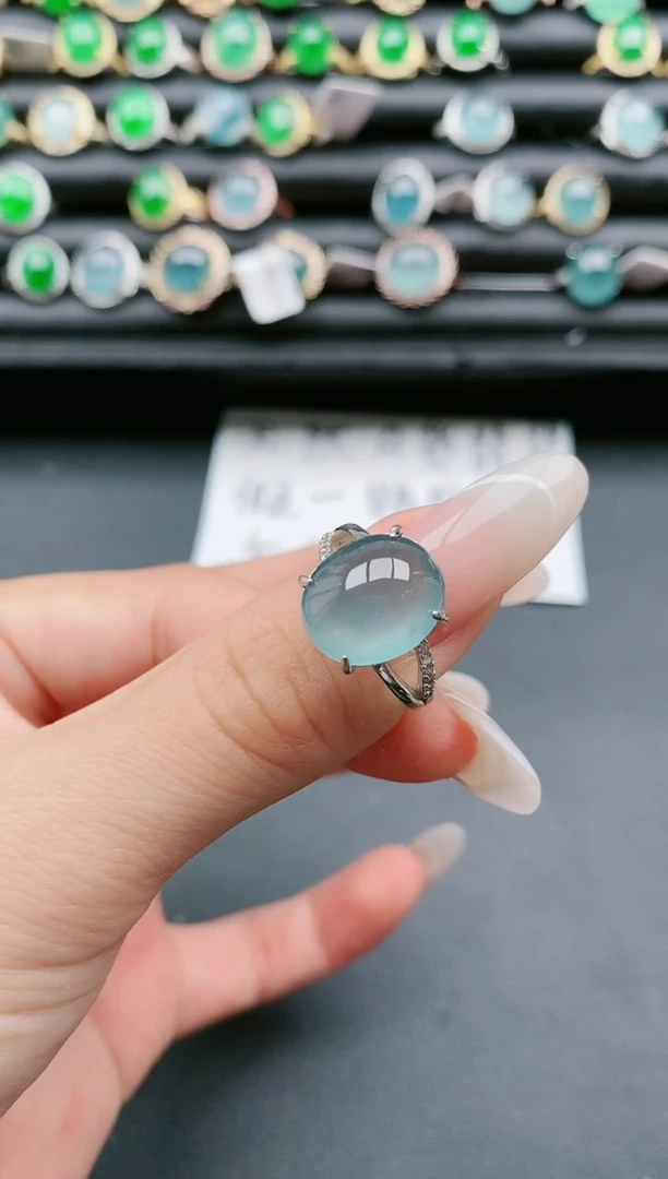 【闪购商品】翡翠戒指银S925镶嵌111111111