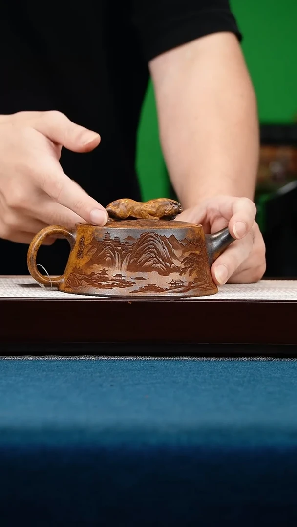 茶壶紫砂龙骨金砂卧虎藏龙