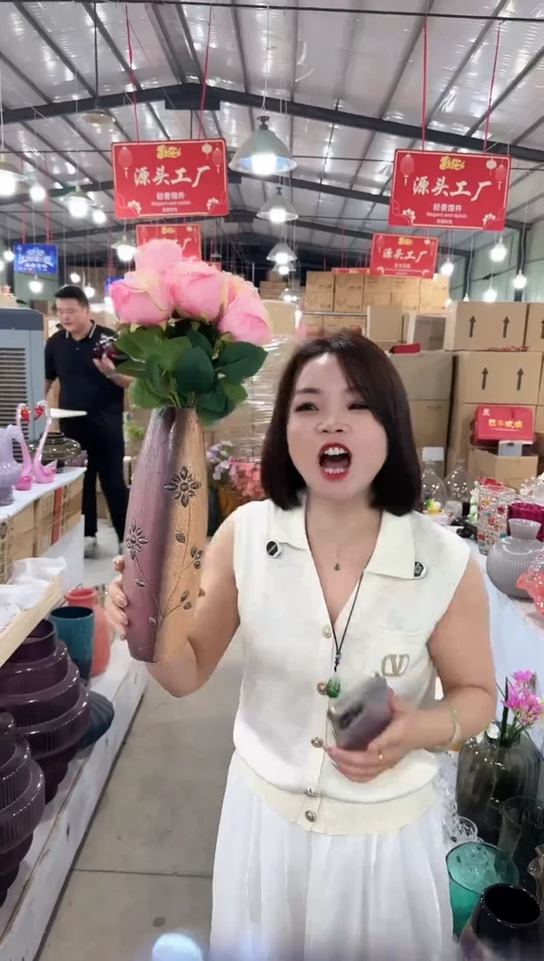 琉璃手工艺品优选花瓶花器W-早8