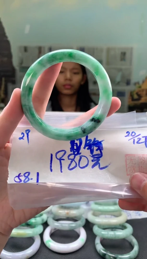 未镶嵌手镯翡翠铮*翡翠手镯 下单联系小耳机#29