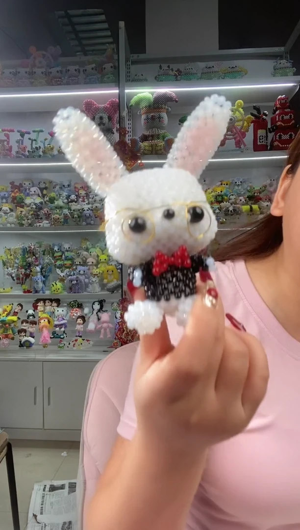 玻璃0958卡4水晶时间兔材料包1套蛋白玉