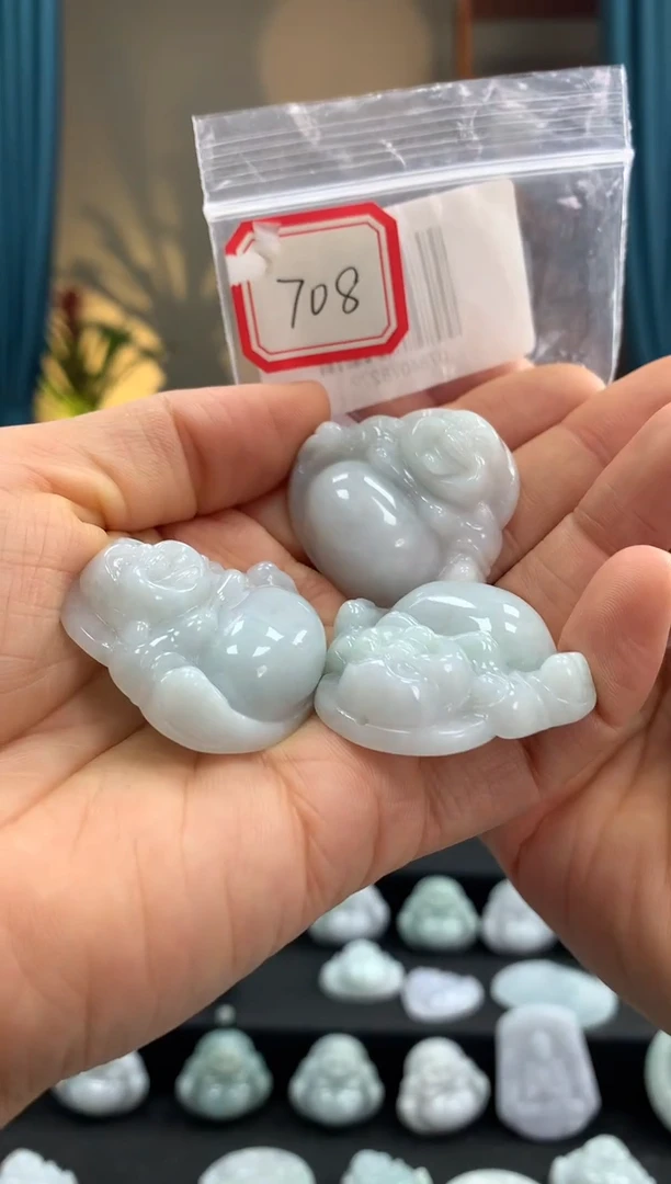 翡翠未镶嵌颈饰佛公708 多样性发一件