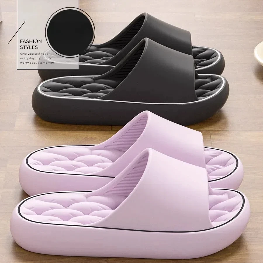 夏季踩屎感拖鞋女士厚底居家防滑防臭公主风轻便简约外穿软底拖鞋