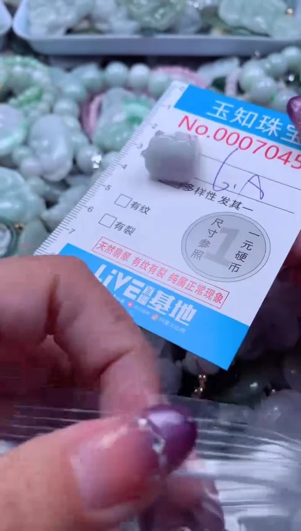 翡翠未镶嵌吊坠(不含链)7045