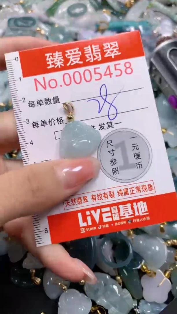 吊坠(不含链)未镶嵌翡翠5458