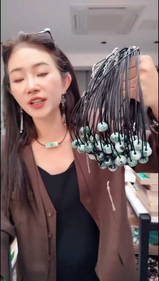 颈饰未镶嵌翡翠1146飘花单珠