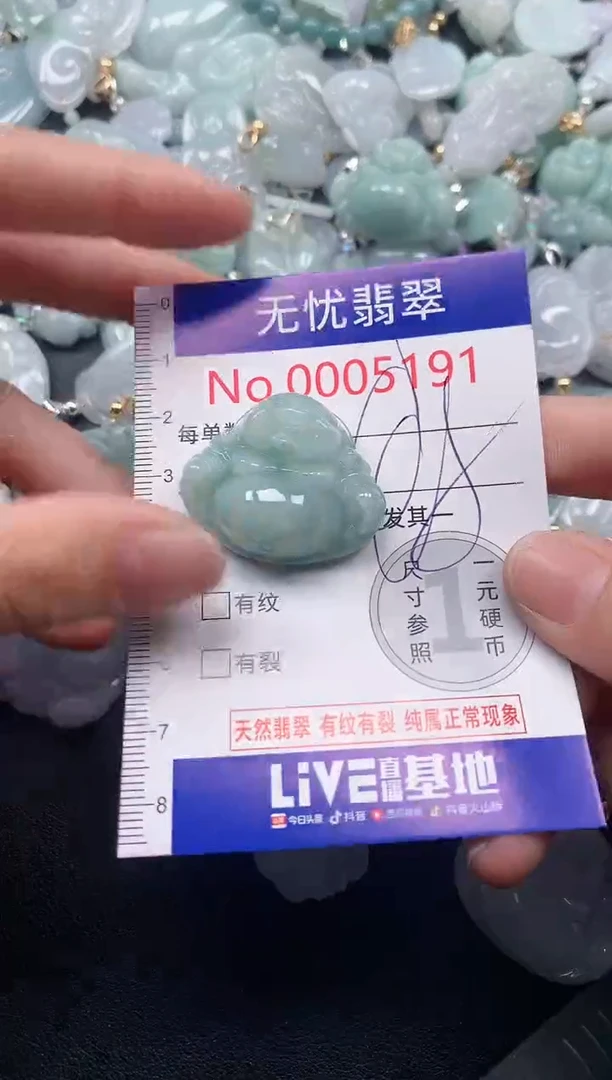 吊坠(不含链)未镶嵌翡翠5191