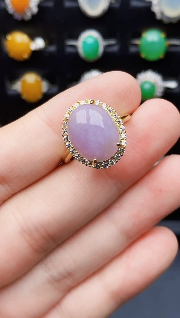 银S925镶嵌戒指翡翠1040