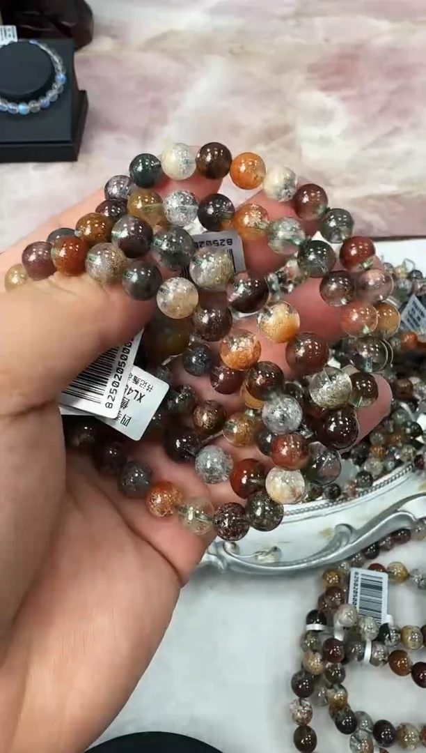 【闪购商品】水晶手链未镶嵌XL4591约8mm多样性发一件