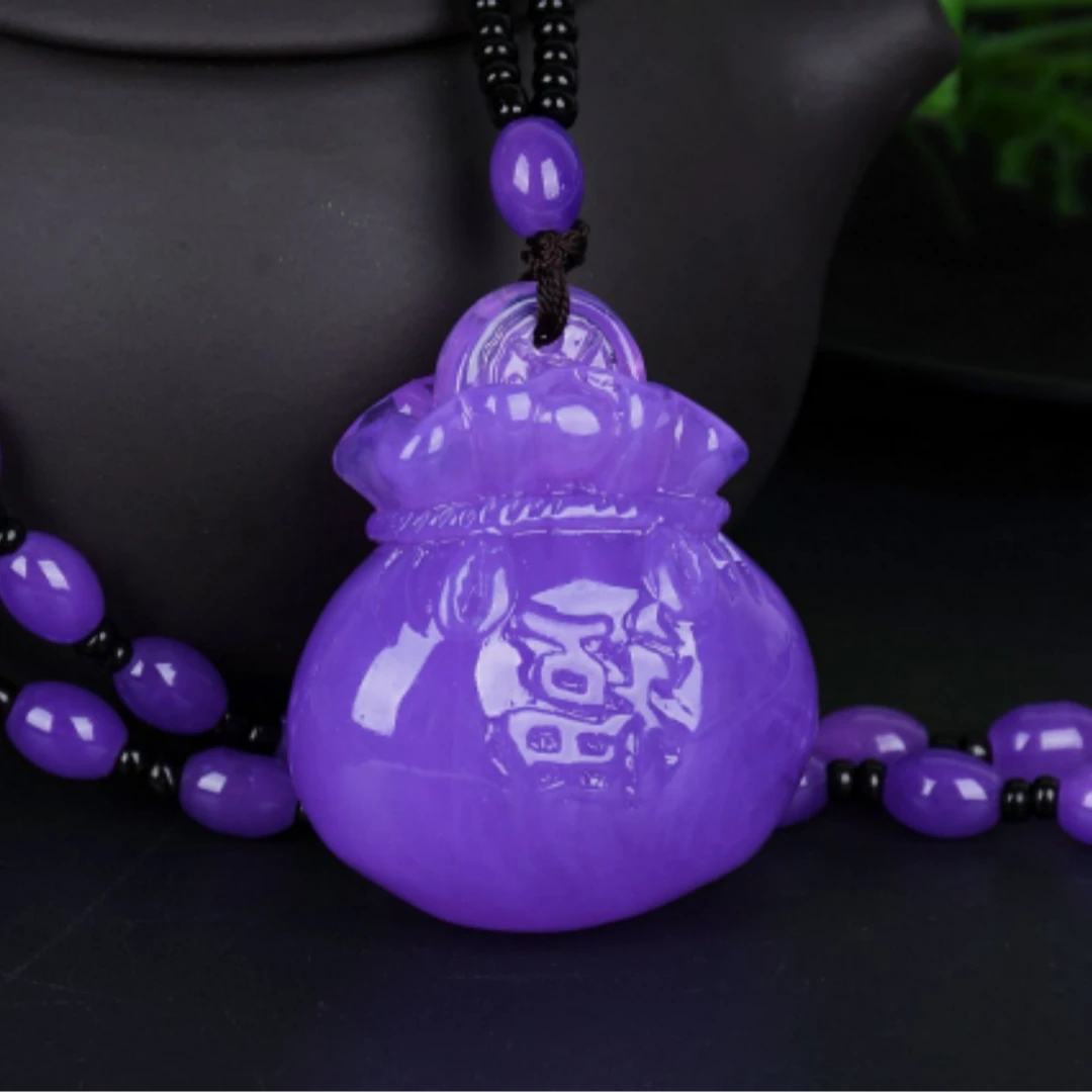 非金属大理石吊坠 SC-502 紫色福禄吊坠