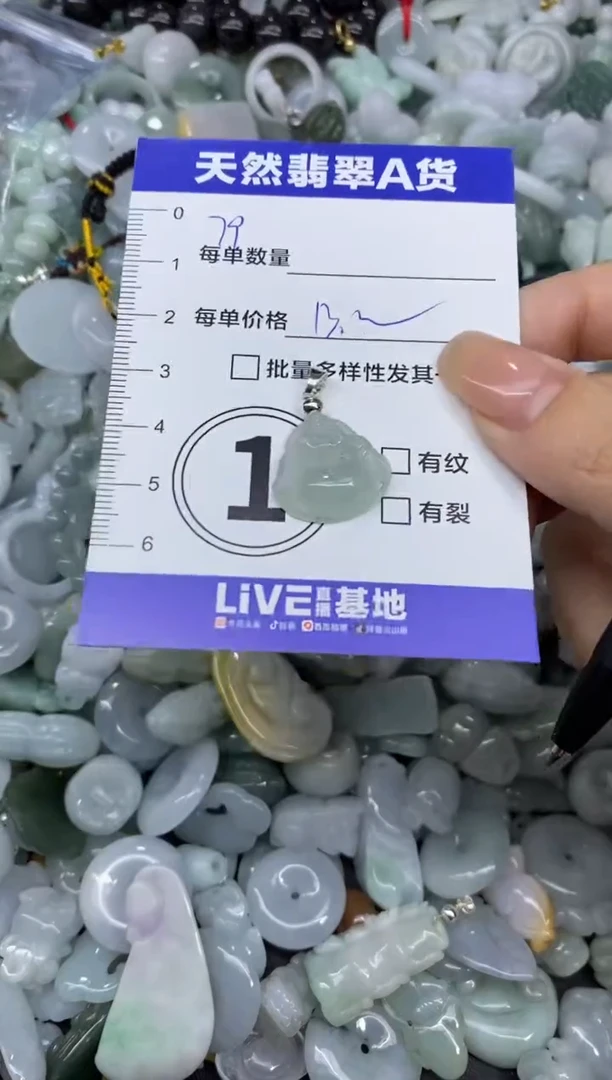 颈饰未镶嵌翡翠天然翡翠A货批量多样性发一件