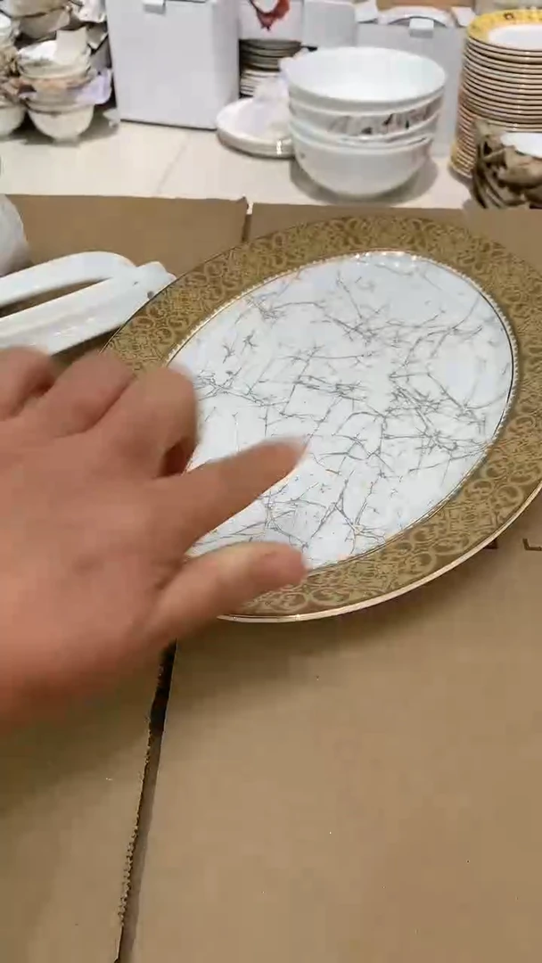 隆达骨质瓷福利款鱼盘