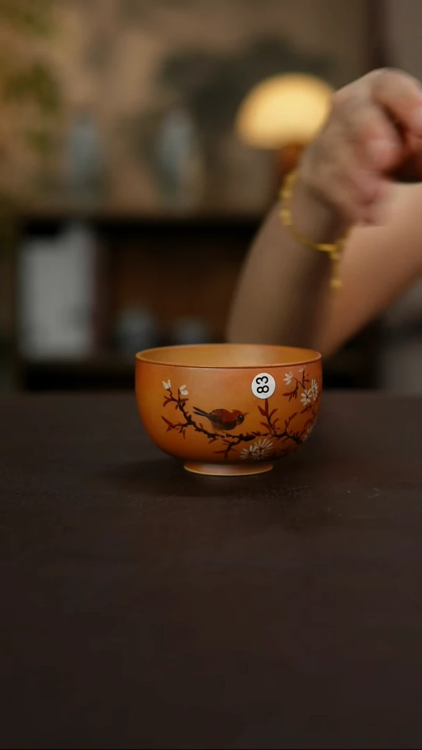 景德镇陶瓷杯碗柴烧多人