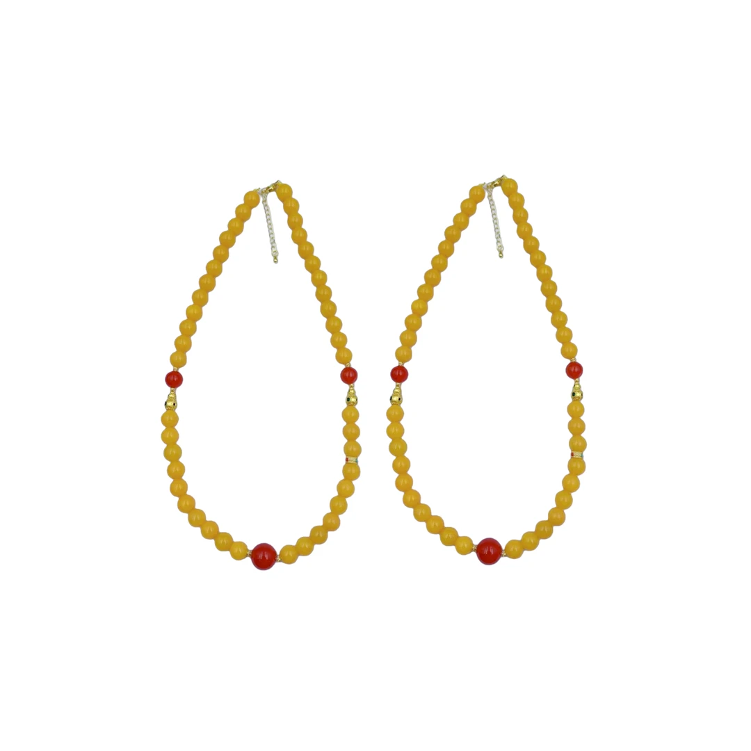 黄玛瑙项链C01-420赠礼盒(多样性发其一)