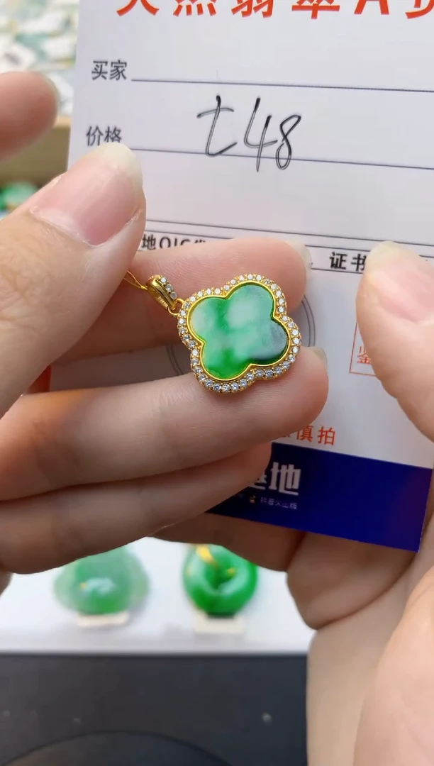 颈饰未镶嵌翡翠天然缅甸A货翡翠
