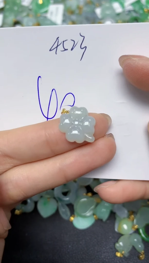 【闪购商品】翡翠颈饰18K金镶嵌 天然翡翠A货