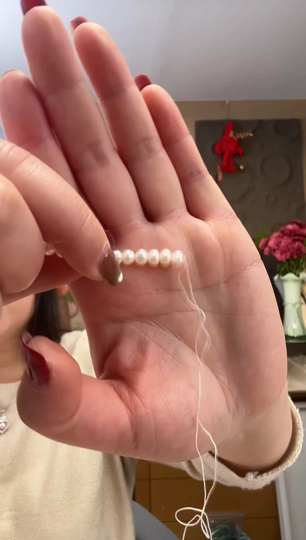 【闪购商品】淡水珍珠颈饰未镶嵌5-6mm半成品珍珠项链