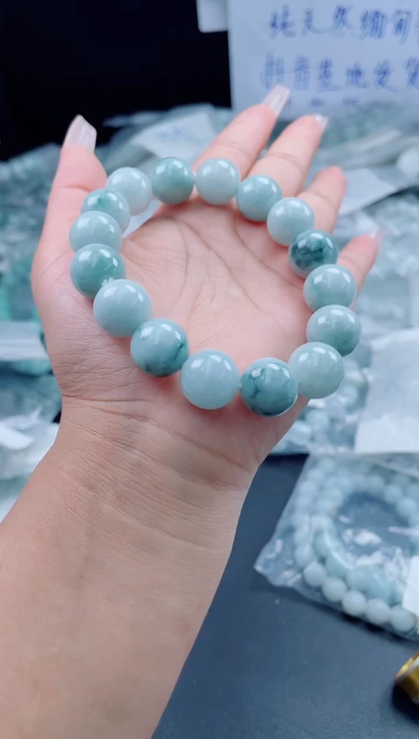 未镶嵌定制翡翠珠串